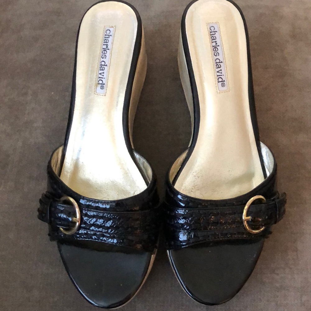 Charles David wedge sandals